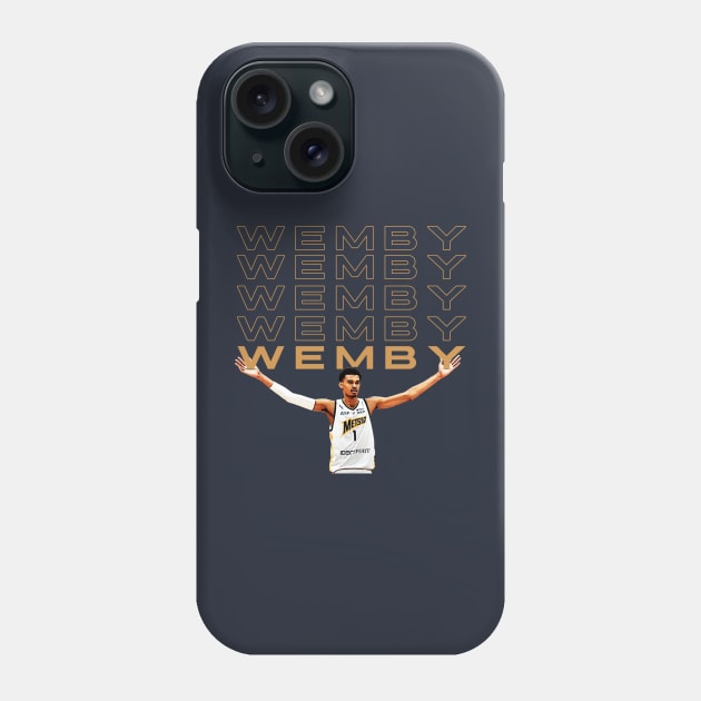 Victor Wembanyama Phone Case by islandersgraphics