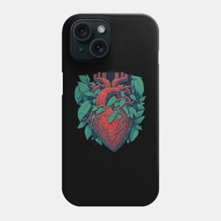 anatomical heart with hops Phone Case