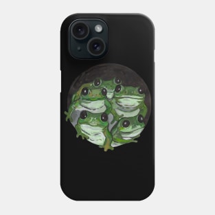 Five green frogs Phone Case