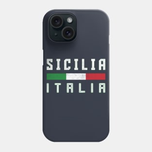 Sicilia / Italian Region Typography Design Phone Case