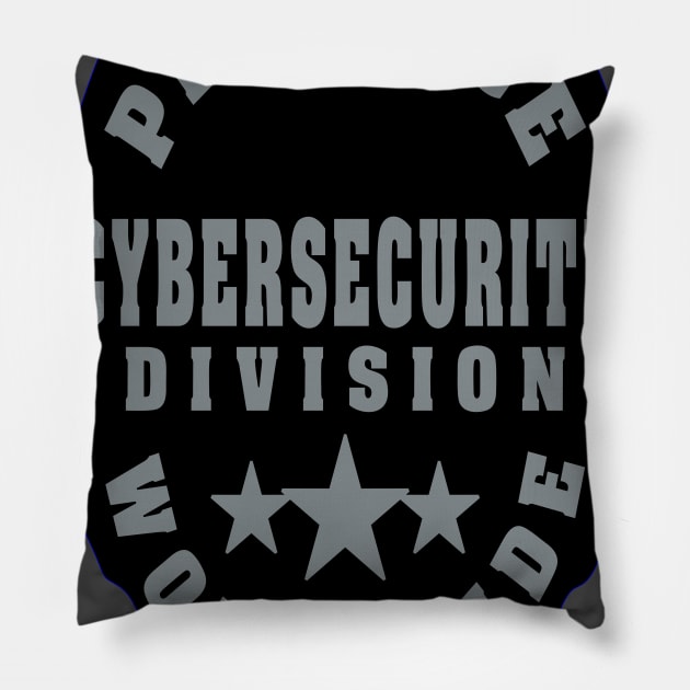 Prestige Worldwide Cybersecurity Division Front Left Pillow by itauthentics