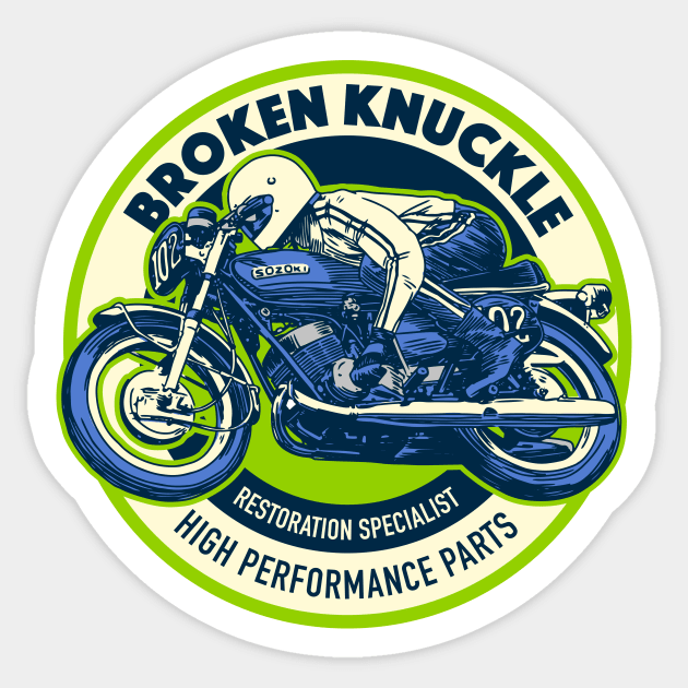 Custom Bike Shop - Motorcycle Racing - Sticker | TeePublic