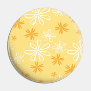 white and brown floral pattern Pin