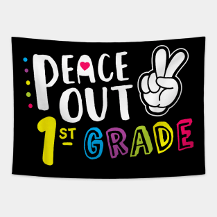 Kids Peace Out Kindergarten Last Day Of School Tapestry