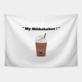 MY MILKSHAKES CUTE FUNNY GRAPHIC T SHIRT FOR WOMEN AND MEN Tapestry