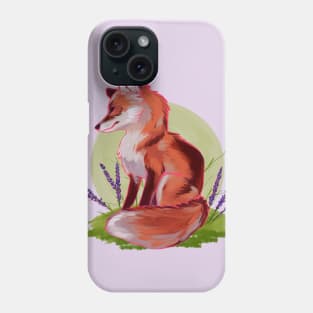 Lavendar Fox Phone Case