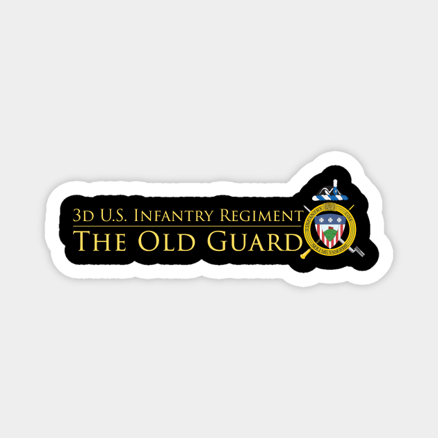 The Old Guard - gold lettering Magnet by toghistory