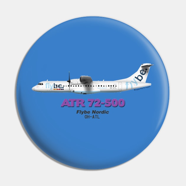 Avions de Transport Régional 72-500 - Flybe Nordic Pin by TheArtofFlying