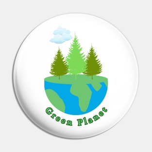 Green Planet Pin