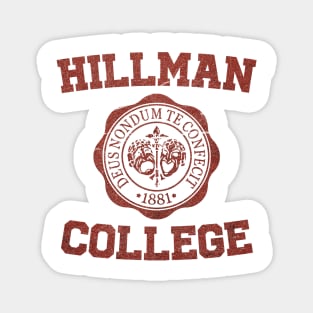 hillman college - white edition Magnet