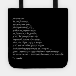 The Mentalist Quotes Tote