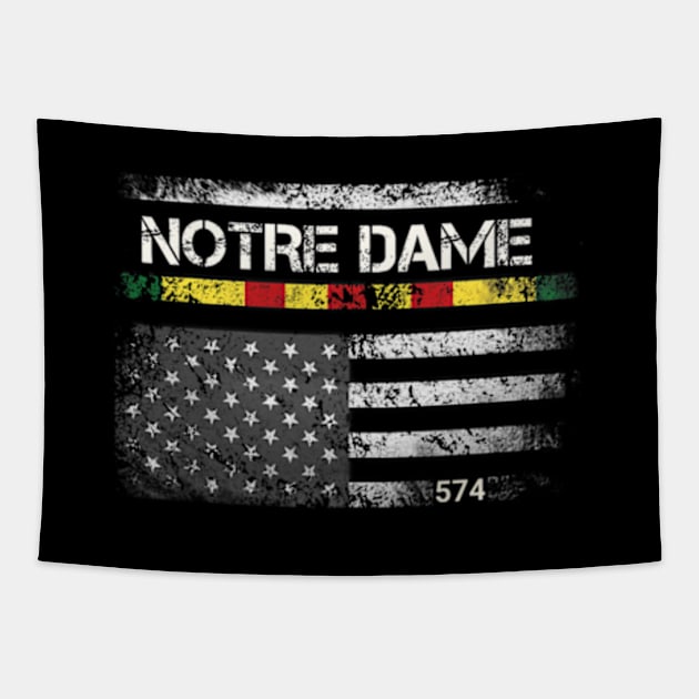 Notre Dame Indiana Retro Tapestry by DarkStile