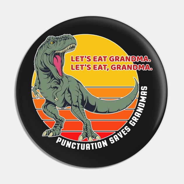 Let's Eat Grandma Funny Punctuation Saves Lives Grammar Pin by markz66