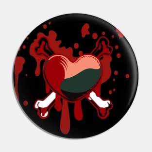 bloody heart danger Pin