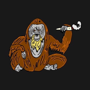 Orangutan Smoking T-Shirt