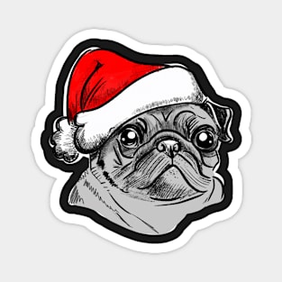 Happy pugmas Pug Owner Magnet