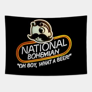 National Bohemian Brewery Neon Sign Tapestry