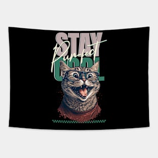 Cats Stay Cool Tapestry