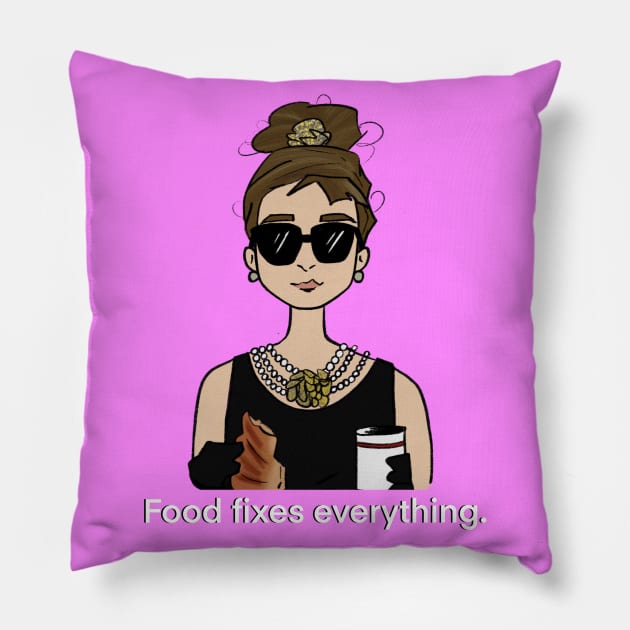 Breakfast at Tiffany's Pillow by Julia's Creations