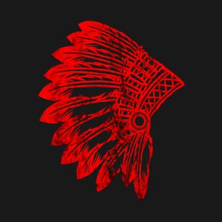 Native American Feather Headdress Indian Tribes Pride T-Shirt