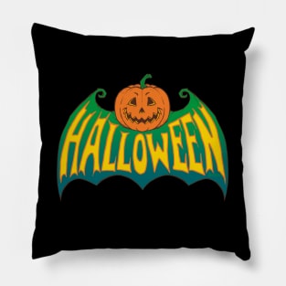 Bat Pumpkin Pillow