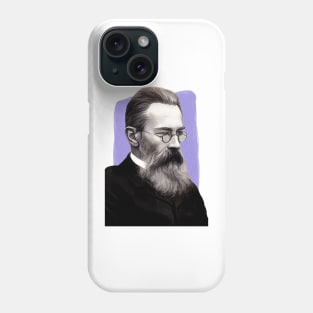 Russian Composer Nikolai Rimsky Korsakov illustration Phone Case