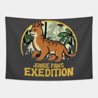 Jungle Paws Safari Quest,cute animals,adventure Tapestry