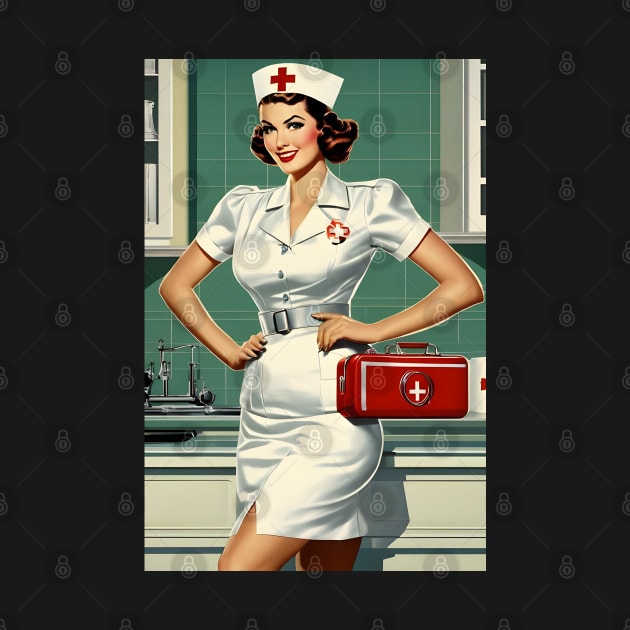 Beautiful retro nurse by Spaceboyishere