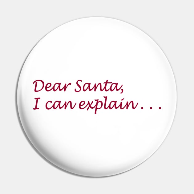 Dear Santa Pin by PSCSCo