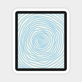 Spiral pattern blue halloween pastel Magnet