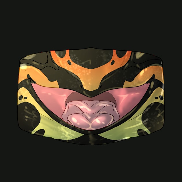 Orange Poison Dart Frog Mask by Acteus