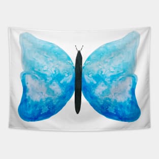 blue watercolor butterfly Tapestry