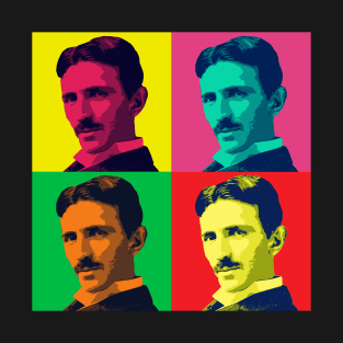 Genius Nikola Tesla Popart Geek Gifts T-Shirt