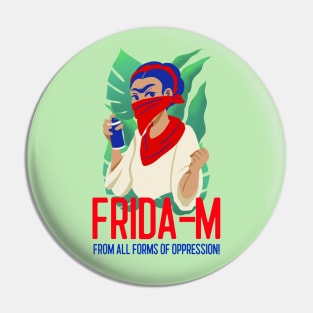 'FRIDA-M' Frida Kahlo inspired design Pin