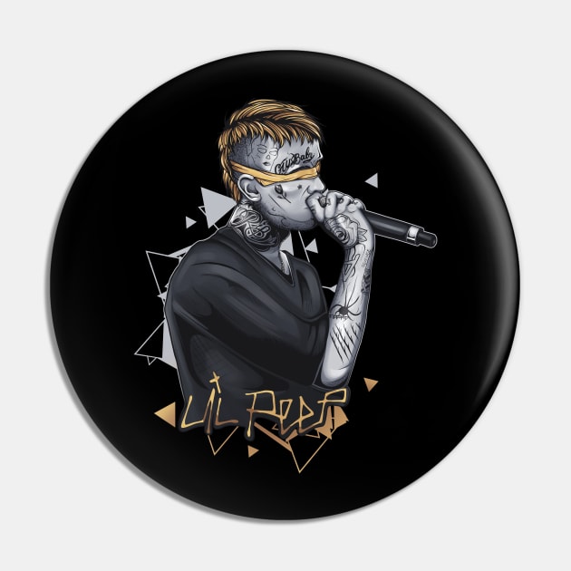 Lil Peep | Gold version Pin by DenielHast