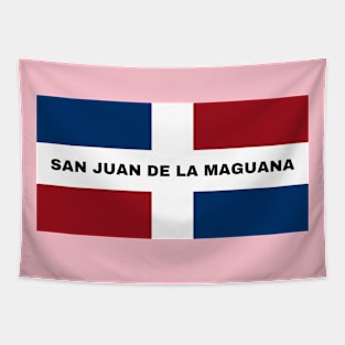 San Juan de la Maguana City in Dominican Republic Flag Tapestry