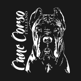 Cane Corso Italiano dog portrait dog mom T-Shirt