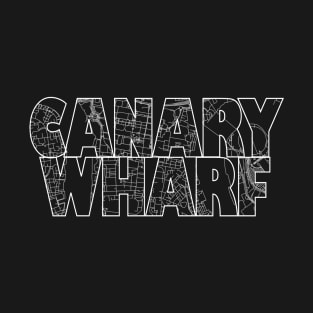 Canary Wharf Street Map T-Shirt