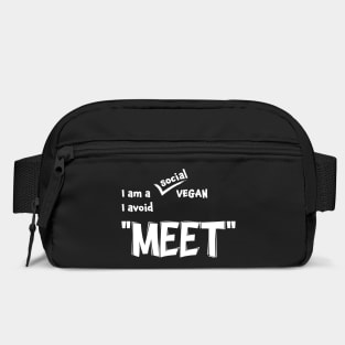 Funny Vegan Pun: Dad Joke Typography Bag