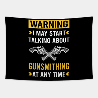 Warning Gunsmithing Gunsmith Tapestry