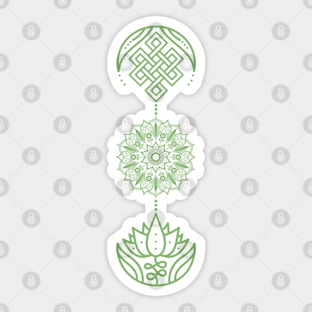 Spiritual stickers: Design stickers featuring spiritual symbols