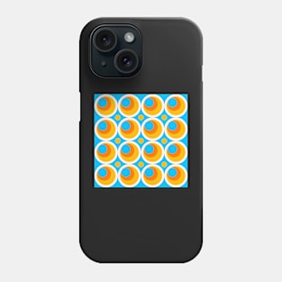 blue yellow and oragne geometrical design Phone Case