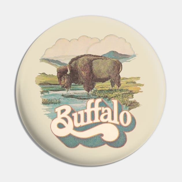 Buffalo Brewing Co. Beer Retro Defunct Breweriana Pin by darklordpug