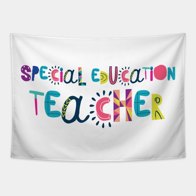 Cute Special Education Teacher Gift Idea Back to School Tapestry by BetterManufaktur