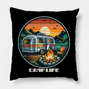 Happy camp life Pillow