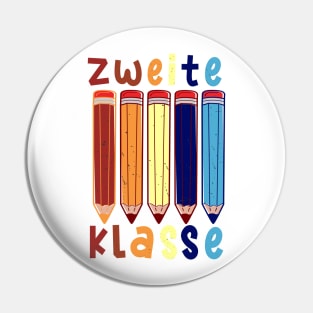 Stifte Zweite Klasse Schulbeginn T shirt Pin