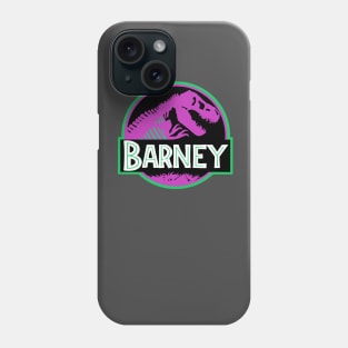 Barney - Jurassic Park Logo Parody Phone Case