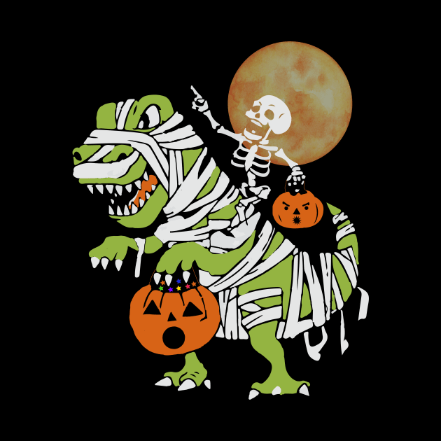 Skeleton Riding Dinosaur Bones by The Studio Style