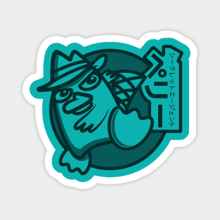 Perry - Kawaii Style (Ghost - Teal) Magnet