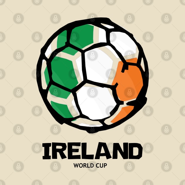 Ireland Football Country Flag by KewaleeTee